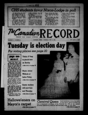 The Canadian Record (Canadian, Tex.), Vol. 71, No. 44, Ed. 1 Thursday, November 3, 1960