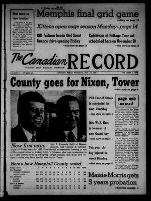 The Canadian Record (Canadian, Tex.), Vol. 71, No. 45, Ed. 1 Thursday, November 10, 1960