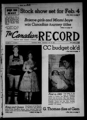 The Canadian Record (Canadian, Tex.), Vol. 72, No. 2, Ed. 1 Thursday, January 12, 1961