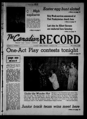 The Canadian Record (Canadian, Tex.), Vol. 72, No. 12, Ed. 1 Thursday, March 23, 1961