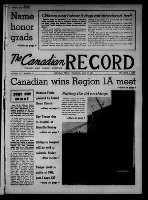 The Canadian Record (Canadian, Tex.), Vol. 72, No. 17, Ed. 1 Thursday, April 27, 1961