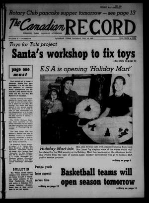 The Canadian Record (Canadian, Tex.), Vol. 72, No. 46, Ed. 1 Thursday, November 16, 1961