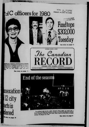 The Canadian Record (Canadian, Tex.), Vol. 90, No. 47, Ed. 1 Thursday, November 22, 1979