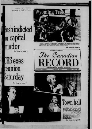 Primary view of object titled 'The Canadian Record (Canadian, Tex.), Vol. 91, No. 31, Ed. 1 Thursday, July 31, 1980'.