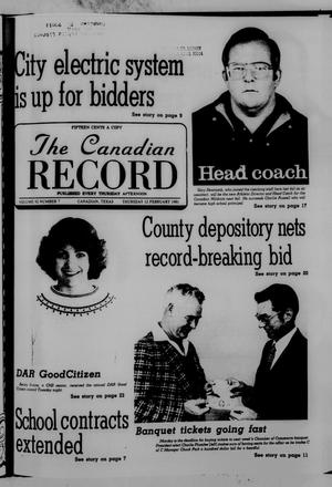 The Canadian Record (Canadian, Tex.), Vol. 92, No. 7, Ed. 1 Thursday, February 12, 1981