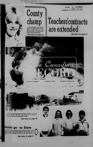 The Canadian Record (Canadian, Tex.), Vol. 92, No. 10, Ed. 1 Thursday, March 5, 1981