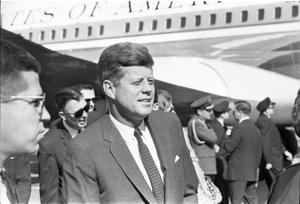 [President Kennedy at Love Field ]