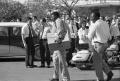 Thumbnail image of item number 1 in: '[Unidentified men carrying boxes outside of Parkland Hospital]'.