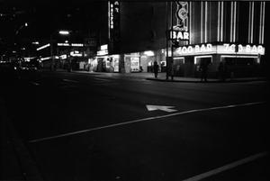 [Commerce Street in downtown Dallas the evening of November 22, 1963]