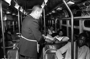 Primary view of object titled '[Interior of a Dallas bus on the evening of November 22, 1963]'.