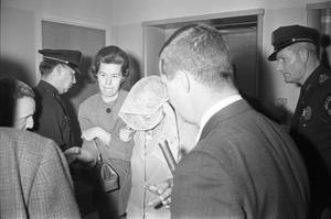 [Eva Grant at the Dallas Police Department on November 24, 1963]