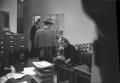 Photograph: [Jack Ruby's sister Eva Grant in the Homicide and Robbery Bureau]