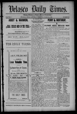 Velasco Daily Times (Velasco, Tex.), Vol. 1, No. 89, Ed. 1 Saturday, March 19, 1892
