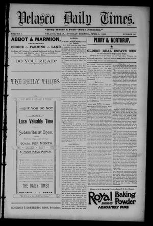 Velasco Daily Times (Velasco, Tex.), Vol. 1, No. 107, Ed. 1 Saturday, April 9, 1892