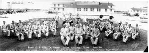 Primary view of object titled '6th Troop Group Band, Camp Wallace'.