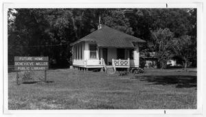 Primary view of object titled 'Genevieve Miller home in Hitchcock'.