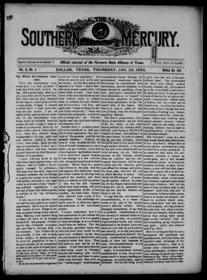 The Southern Mercury. (Dallas, Tex.), Vol. 11, No. 4, Ed. 1 Thursday, January 28, 1892