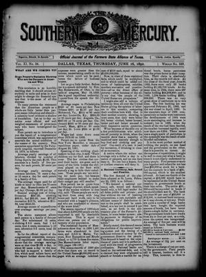 The Southern Mercury. (Dallas, Tex.), Vol. 11, No. 24, Ed. 1 Thursday, June 16, 1892