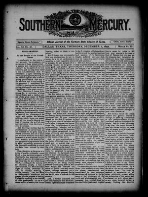 The Southern Mercury. (Dallas, Tex.), Vol. 11, No. 48, Ed. 1 Thursday, December 1, 1892