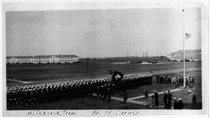 Primary view of object titled '[Memorial Service for President Roosevelt at Hitchcock Naval Air Station]'.