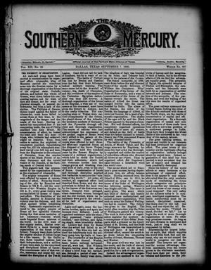 Primary view of object titled 'The Southern Mercury. (Dallas, Tex.), Vol. 12, No. 36, Ed. 1 Thursday, September 7, 1893'.