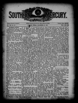 Primary view of object titled 'The Southern Mercury. (Dallas, Tex.), Vol. 12, No. 52, Ed. 1 Thursday, December 28, 1893'.