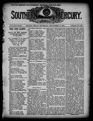 The Southern Mercury. (Dallas, Tex.), Vol. 13, No. 36, Ed. 1 Thursday, September 13, 1894
