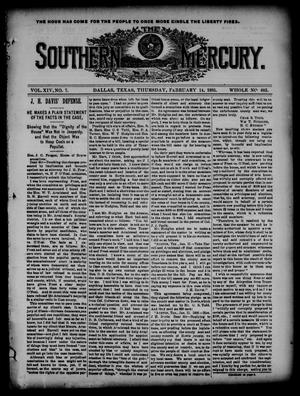 The Southern Mercury. (Dallas, Tex.), Vol. 14, No. 7, Ed. 1 Thursday, February 14, 1895