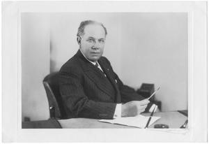 [Portrait of R. L. Blaffer seated at desk]