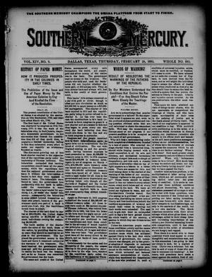 The Southern Mercury. (Dallas, Tex.), Vol. 14, No. 9, Ed. 1 Thursday, February 28, 1895