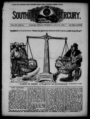 The Southern Mercury. (Dallas, Tex.), Vol. 15, No. 30, Ed. 1 Thursday, July 23, 1896