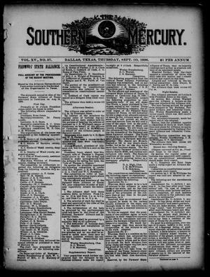 The Southern Mercury. (Dallas, Tex.), Vol. 15, No. 37, Ed. 1 Thursday, September 10, 1896