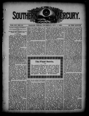 The Southern Mercury. (Dallas, Tex.), Vol. 15, No. 40, Ed. 1 Thursday, October 1, 1896