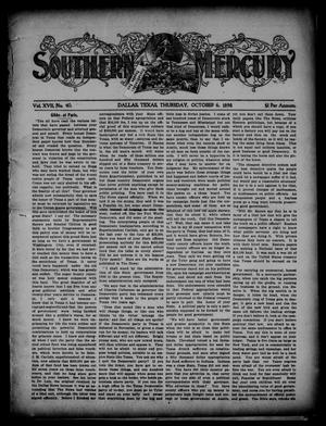 Southern Mercury. (Dallas, Tex.), Vol. 17, No. 40, Ed. 1 Thursday, October 6, 1898