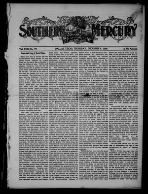 Southern Mercury. (Dallas, Tex.), Vol. 17, No. 49, Ed. 1 Thursday, December 8, 1898
