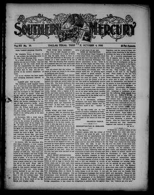 Southern Mercury. (Dallas, Tex.), Vol. 20, No. 38, Ed. 1 Thursday, October 4, 1900