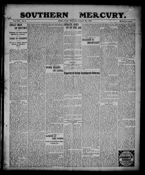 Southern Mercury. (Dallas, Tex.), Vol. 25, No. 8, Ed. 1 Thursday, February 23, 1905