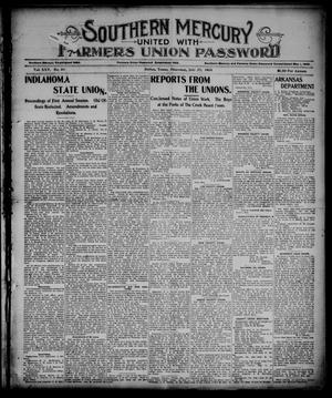 Southern Mercury United with the Farmers Union Password. (Dallas, Tex.), Vol. 25, No. 30, Ed. 1 Thursday, July 27, 1905