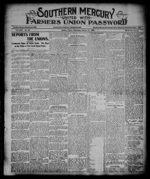 Southern Mercury United with the Farmers Union Password. (Dallas, Tex.), Vol. 25, No. 35, Ed. 1 Thursday, August 31, 1905