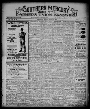 Southern Mercury United with the Farmers Union Password. (Dallas, Tex.), Vol. 25, No. 43, Ed. 1 Thursday, October 26, 1905