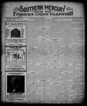 Southern Mercury United with the Farmers Union Password. (Dallas, Tex.), Vol. 25, No. 48, Ed. 1 Thursday, November 30, 1905