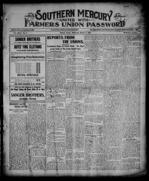 Southern Mercury United with the Farmers Union Password. (Dallas, Tex.), Vol. 26, No. 9, Ed. 1 Thursday, March 1, 1906