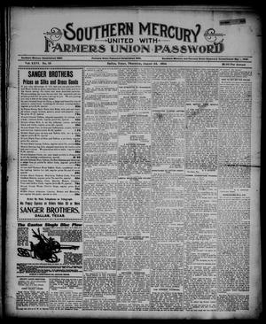 Southern Mercury United with the Farmers Union Password. (Dallas, Tex.), Vol. 26, No. 35, Ed. 1 Thursday, August 23, 1906
