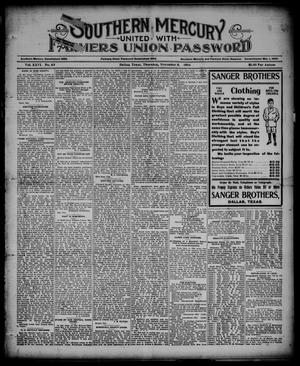 Southern Mercury United with the Farmers Union Password. (Dallas, Tex.), Vol. 26, No. 49, Ed. 1 Thursday, November 8, 1906
