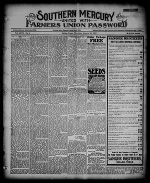 Southern Mercury United with the Farmers Union Password. (Dallas, Tex.), Vol. 27, No. 4, Ed. 1 Thursday, January 24, 1907