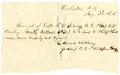 Thumbnail image of item number 1 in: '[Receipt, August 3, 1865]'.