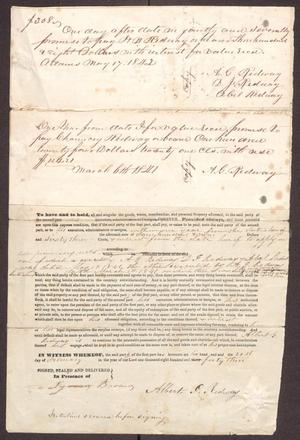 Primary view of object titled '[Testimony of Witness to Will, October 1, 1855]'.