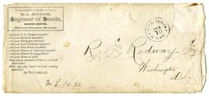 Primary view of object titled '[Envelope, June 10]'.