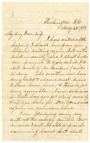 Primary view of object titled '[Letter from Hamilton K. Redway to Loriette Redway, May 25, 1867]'.