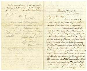 Primary view of object titled '[Letter from Hamilton K. Redway to Loriette Redway, December 3, 1865]'.